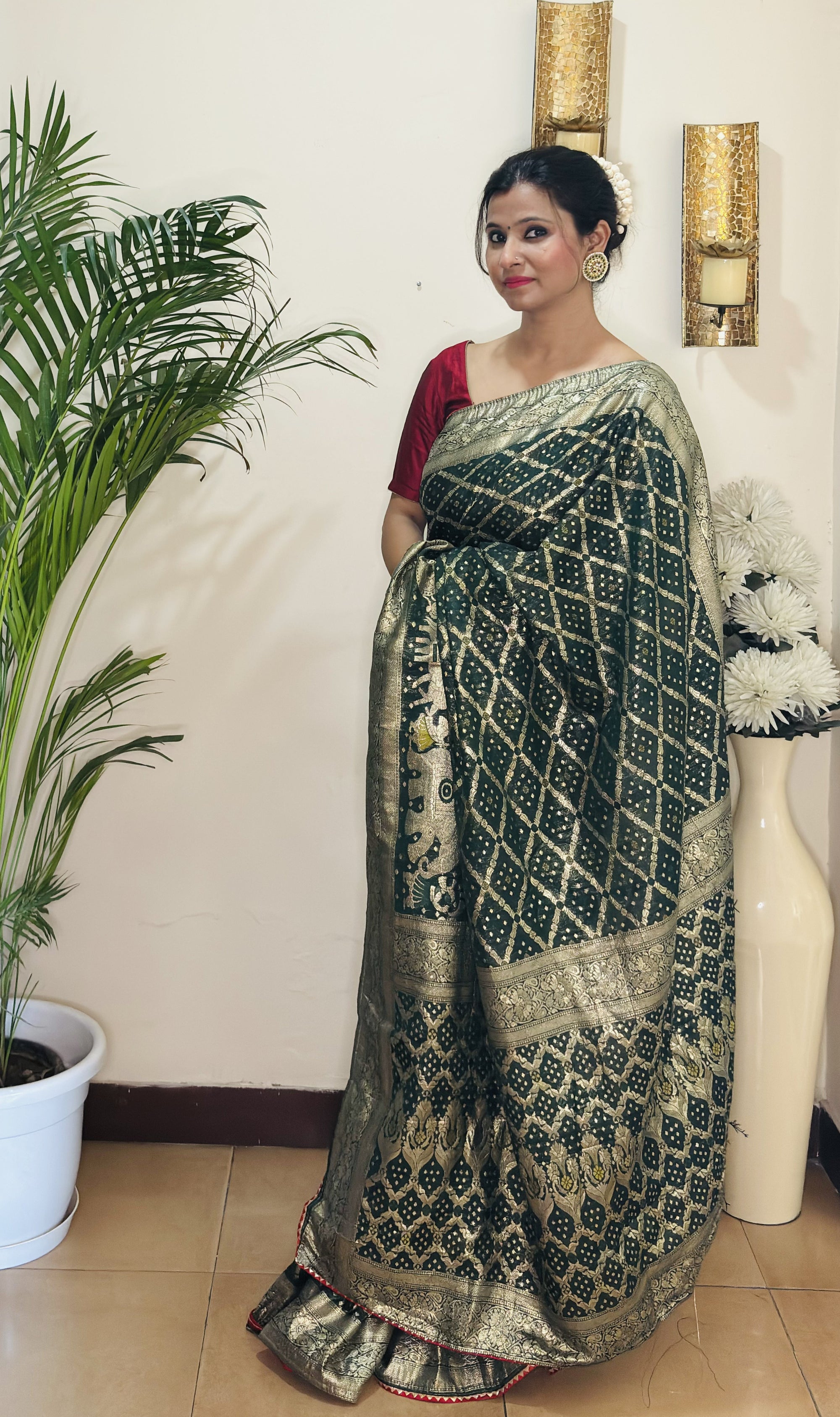 Dola Silk Bandhej