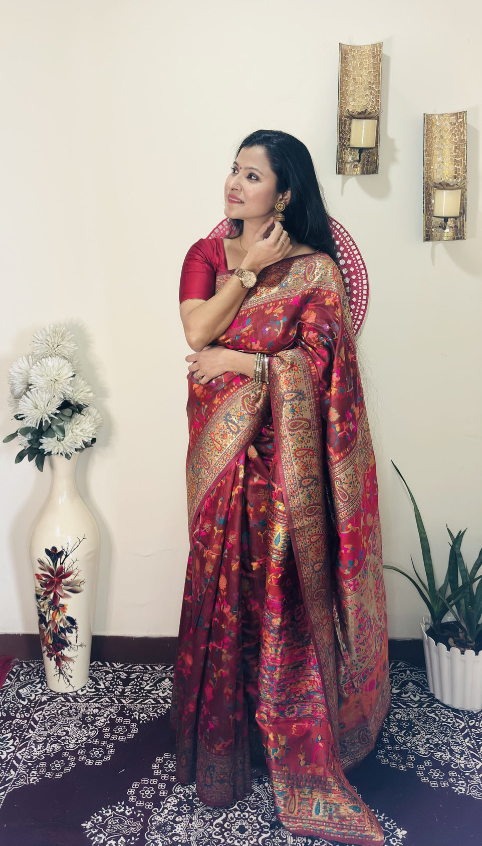 Pashmina Saree