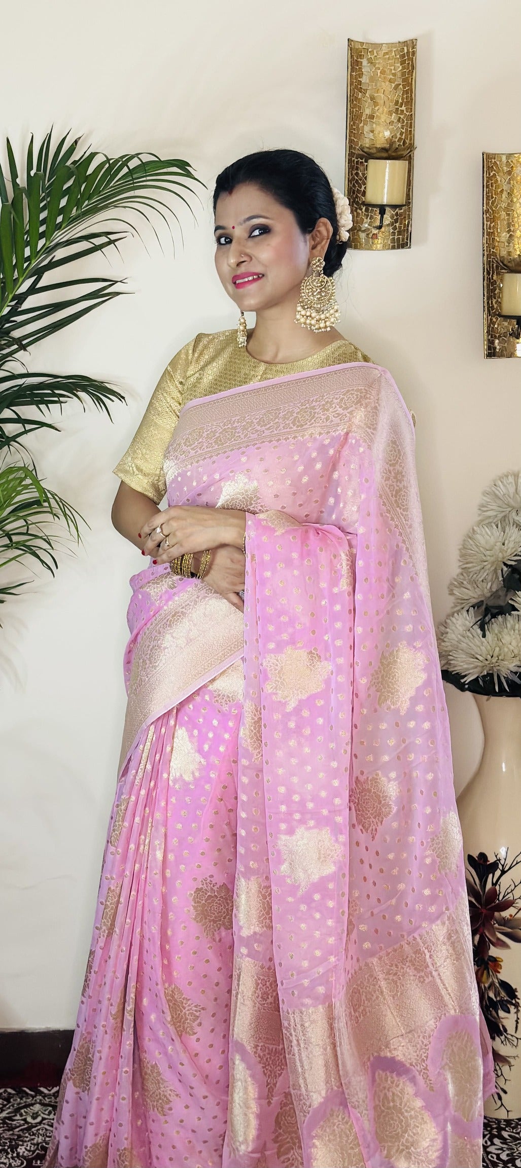 Gorgette Zari Banarasi