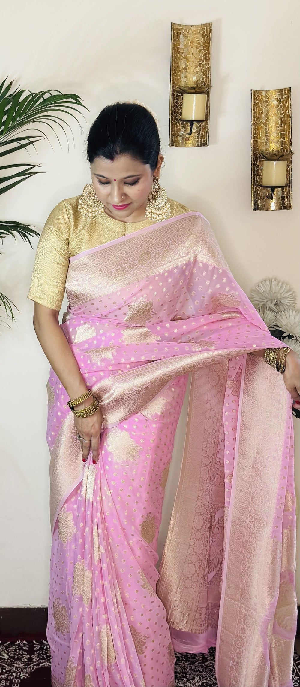 Gorgette Zari Banarasi