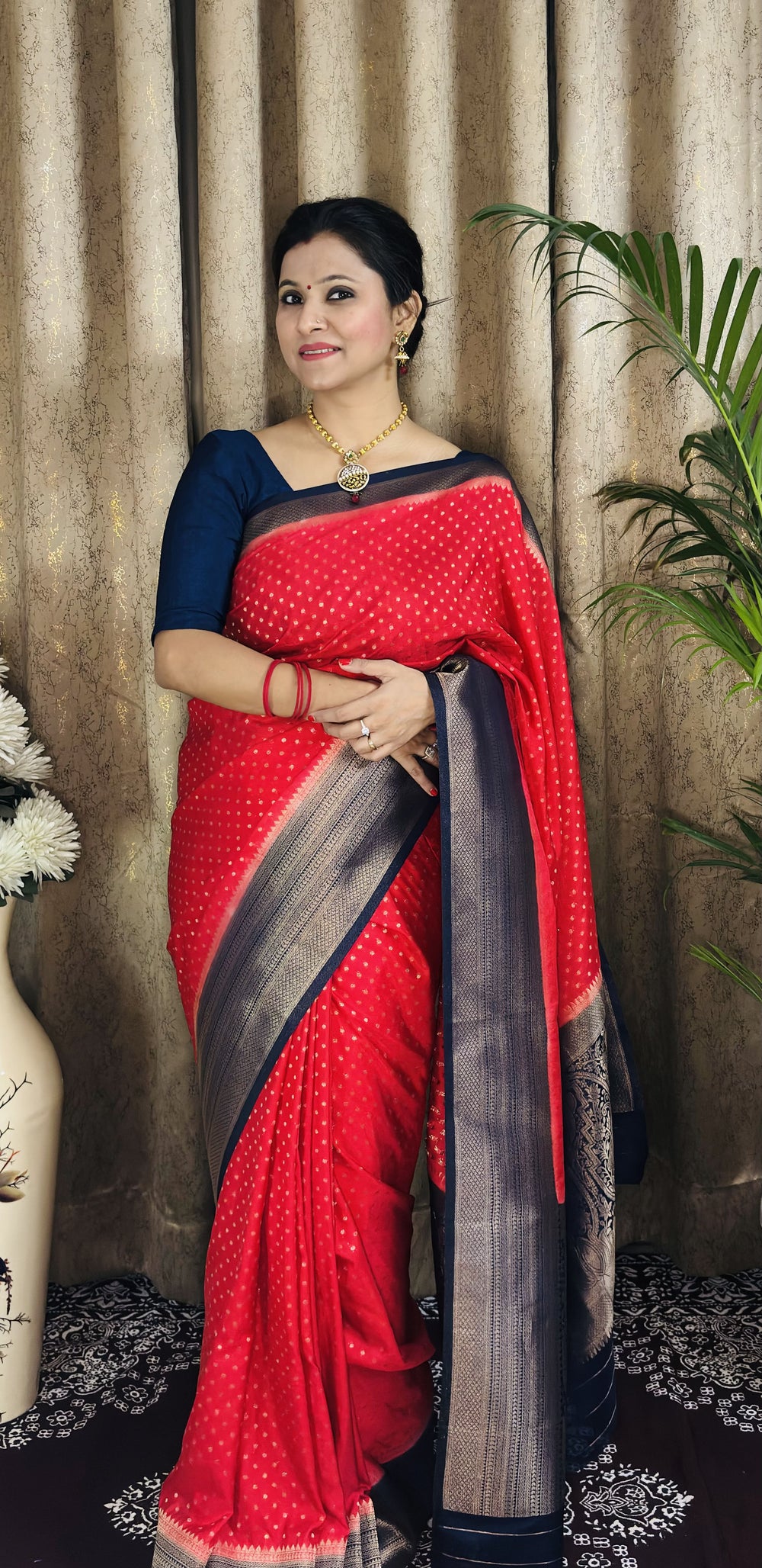 Gorgette Banarasi Saree