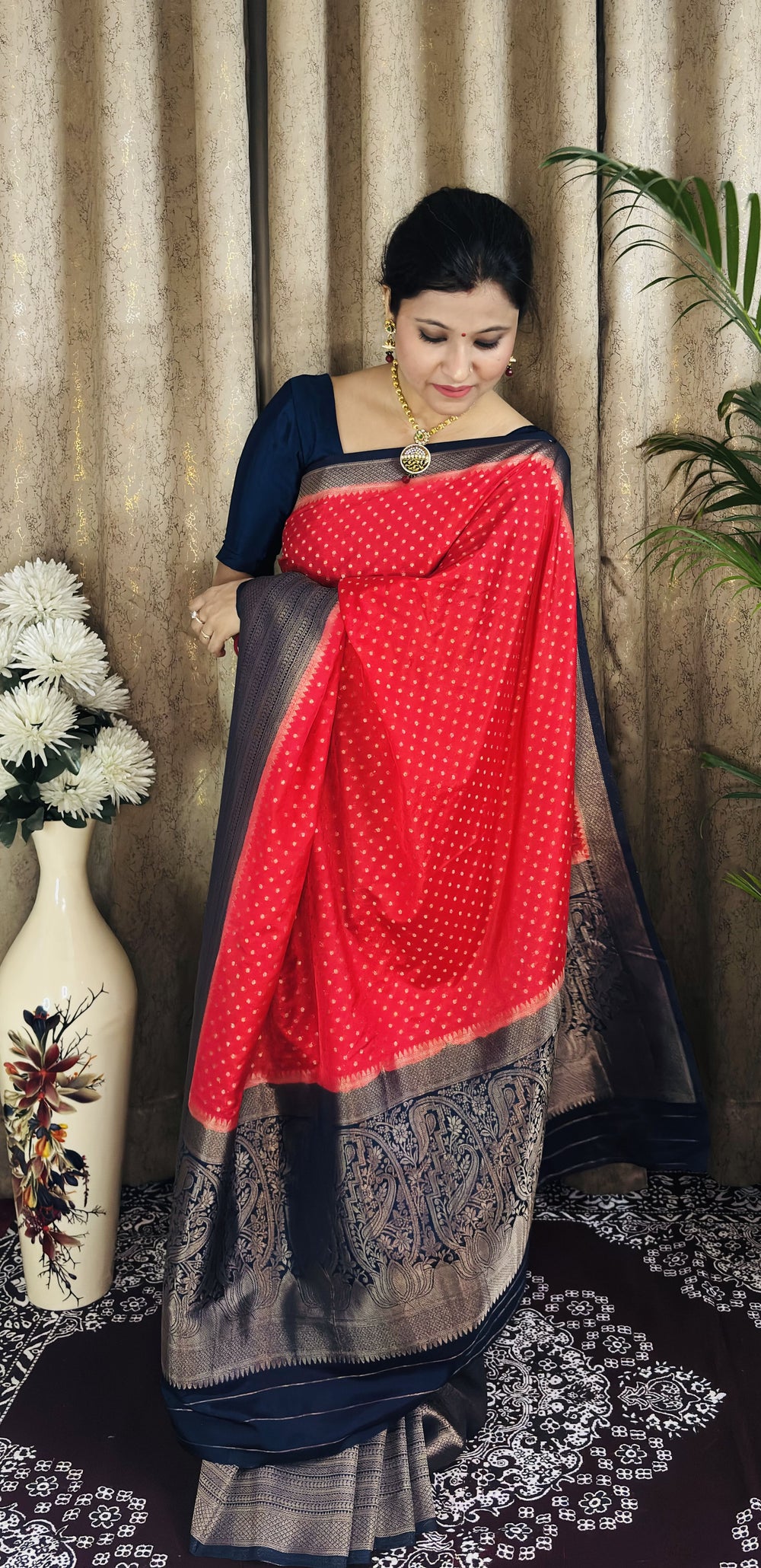 Gorgette Banarasi Saree