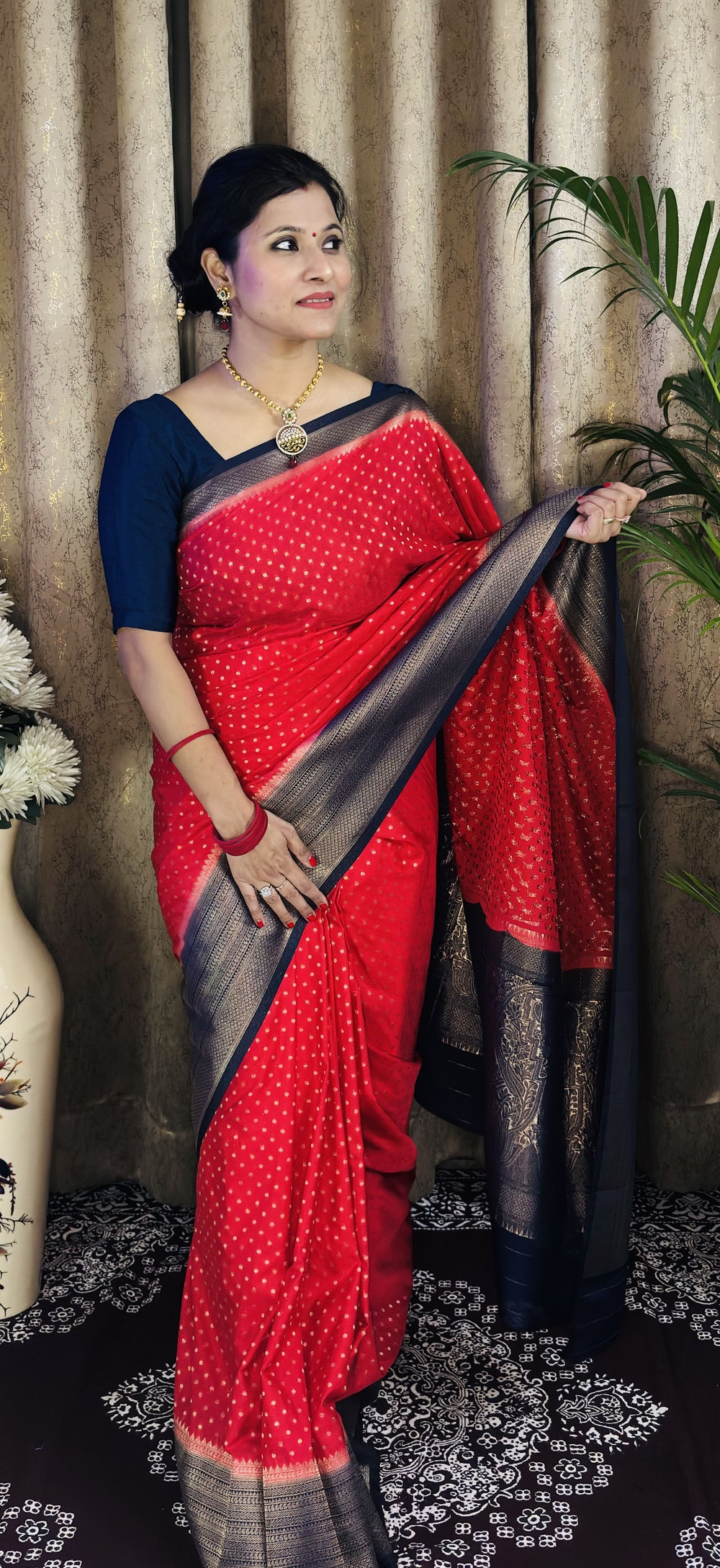 Gorgette Banarasi Saree