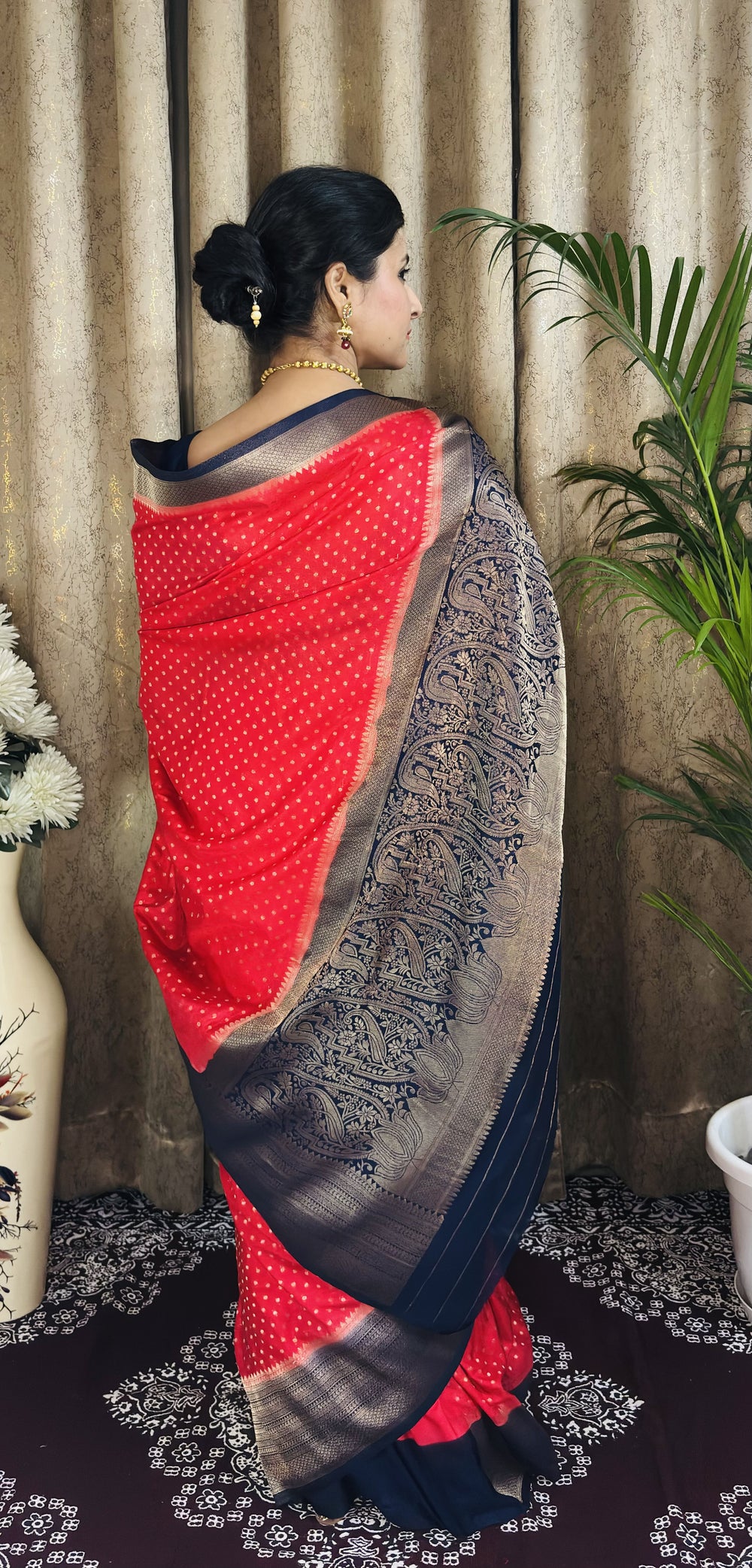 Gorgette Banarasi Saree