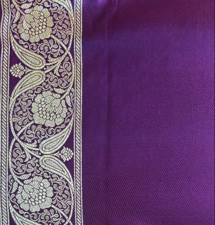 Mushru Katan Silk Banarasi Saree