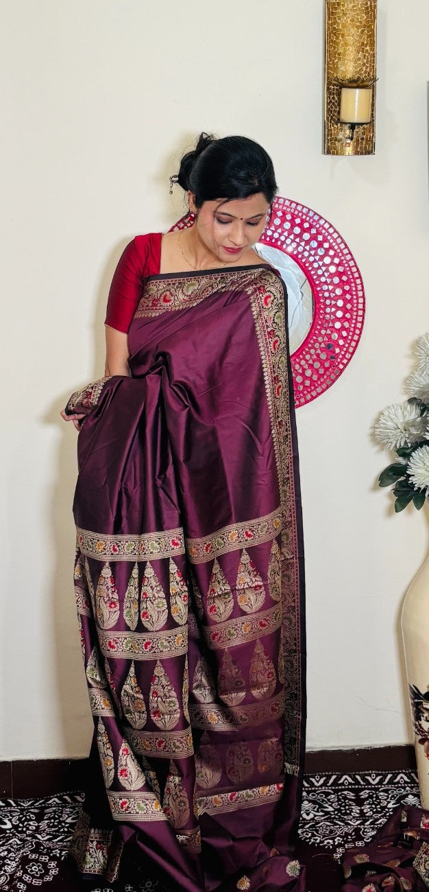 Soft Silk Saree with Zari