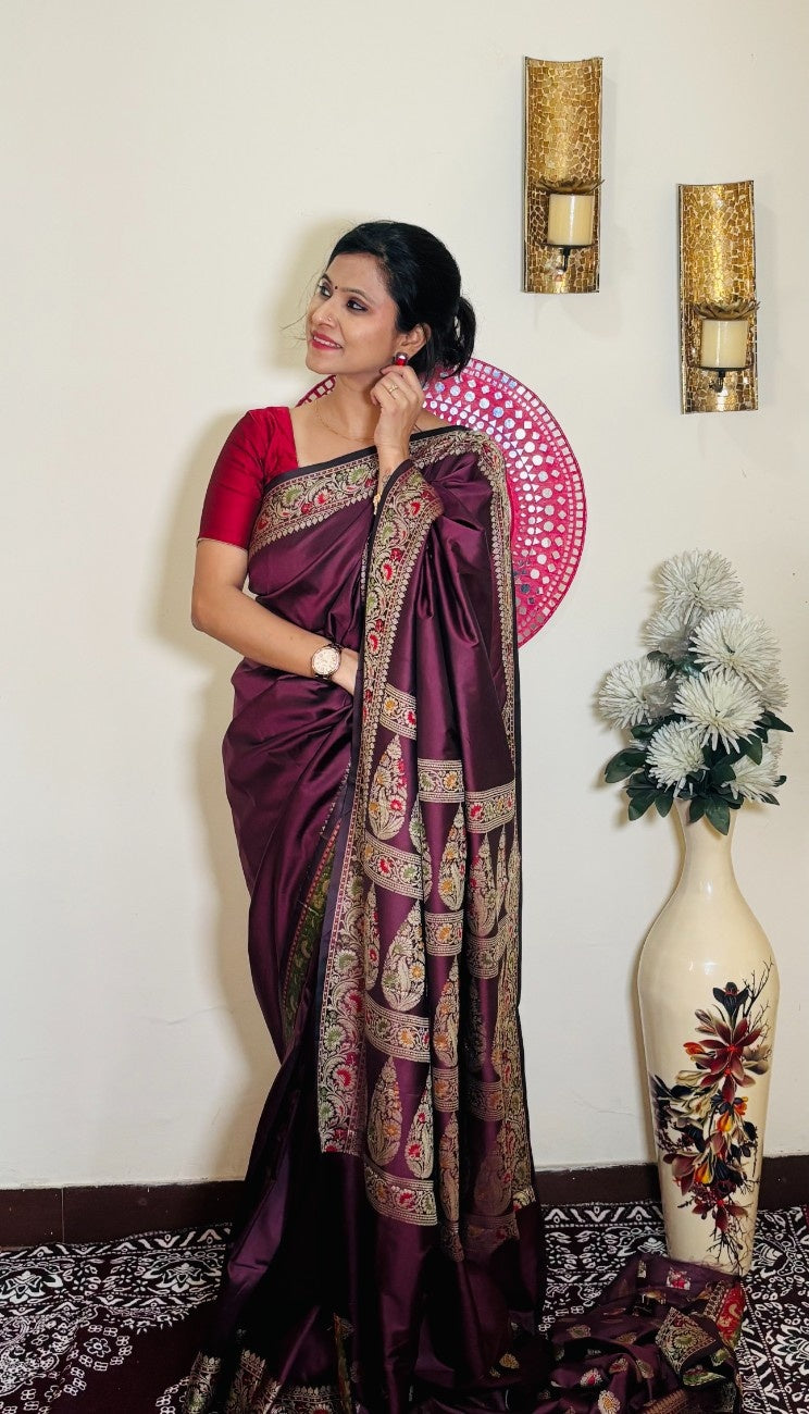 Soft Silk Saree with Zari