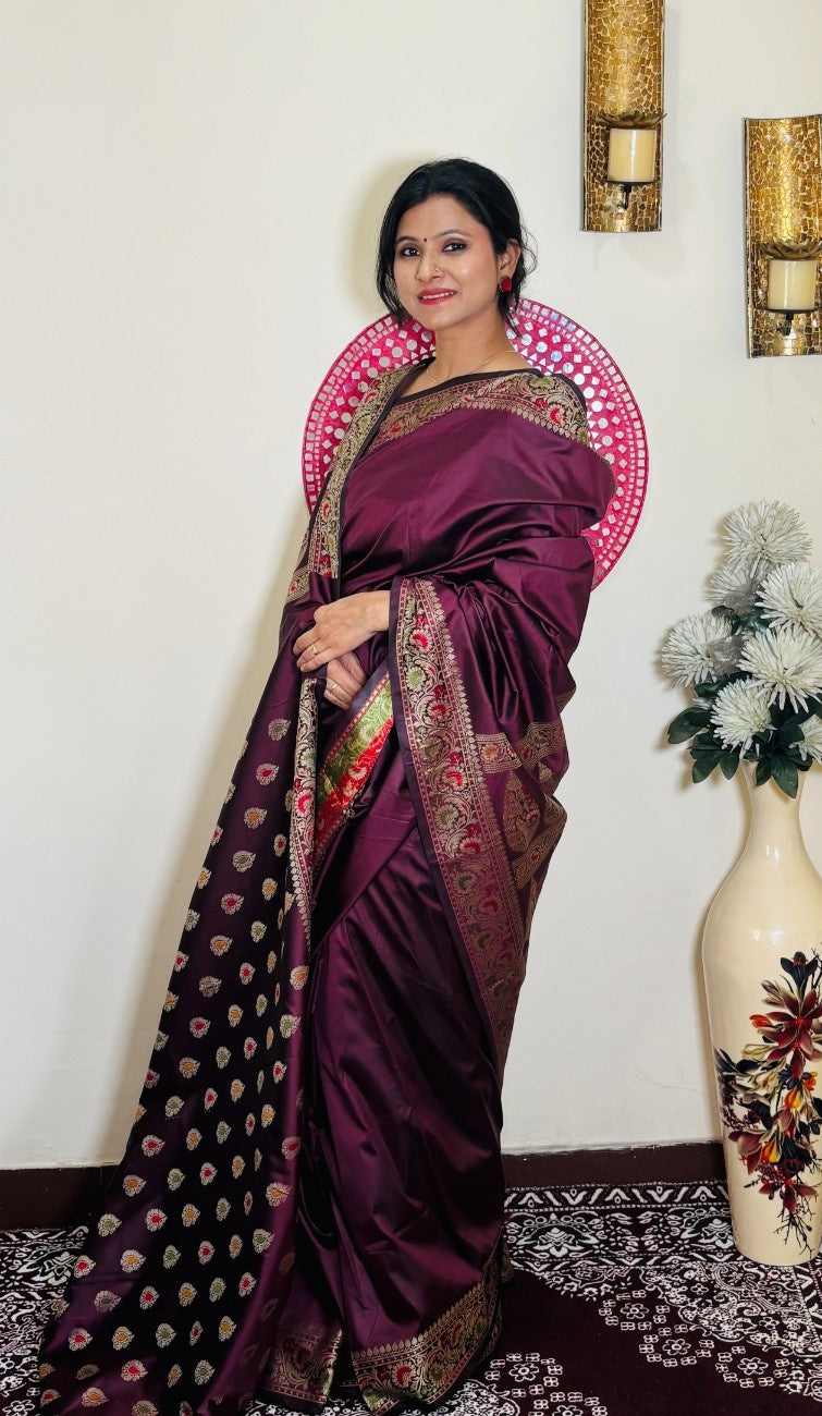 Soft Silk Saree with Zari