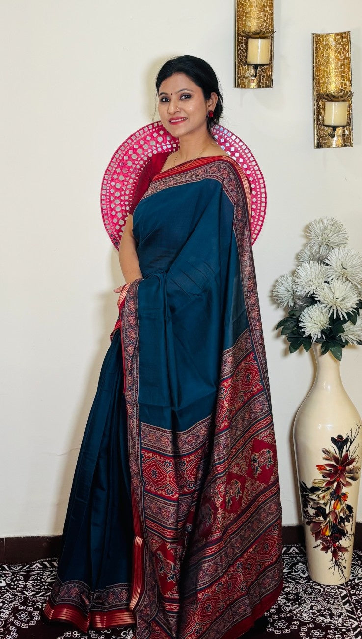 Mul Cotton Plain with border