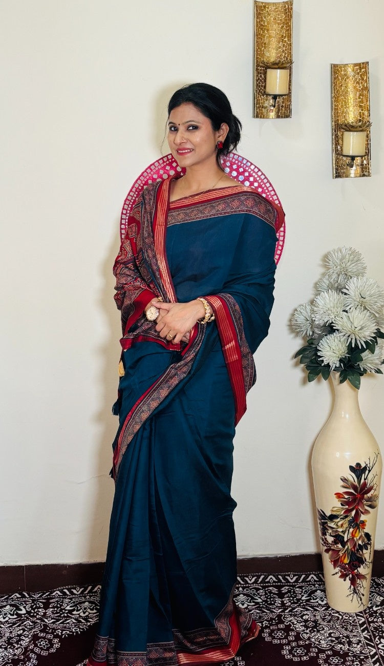 Mul Cotton Plain with border