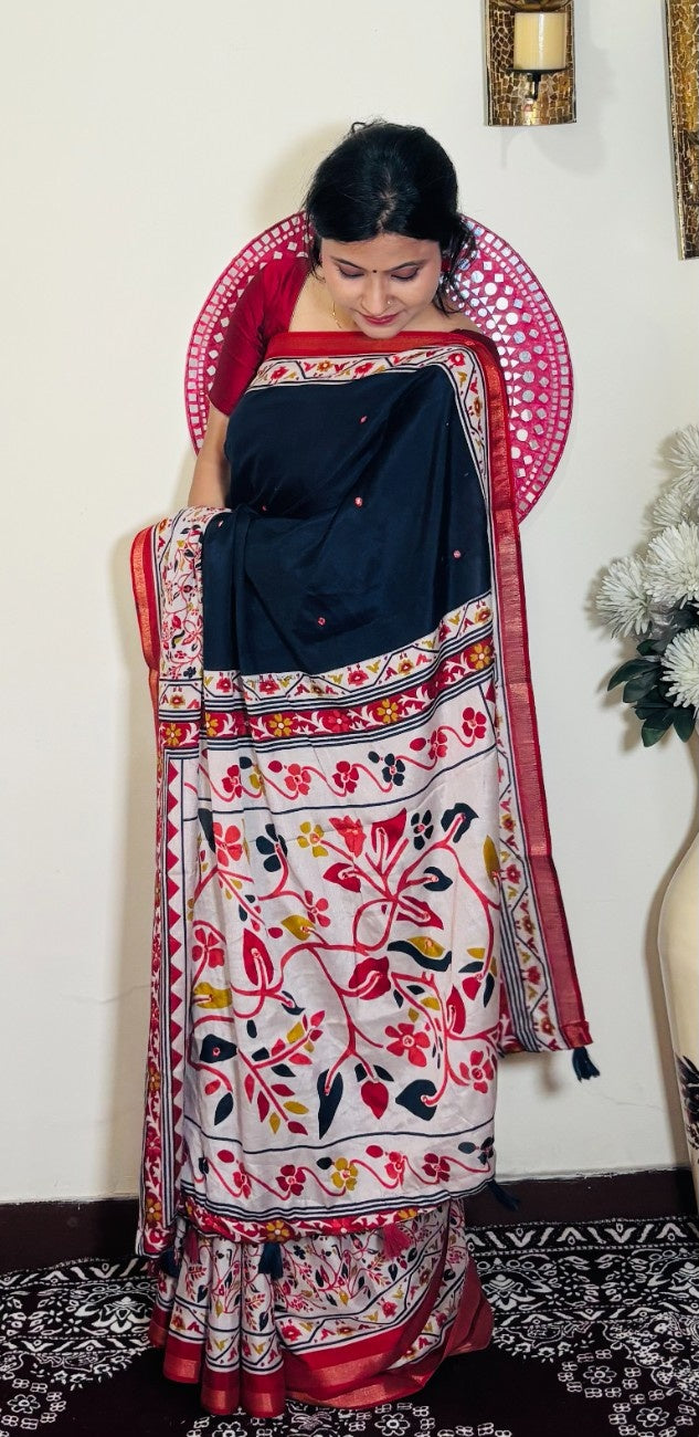 Mul Cotton with mirror work