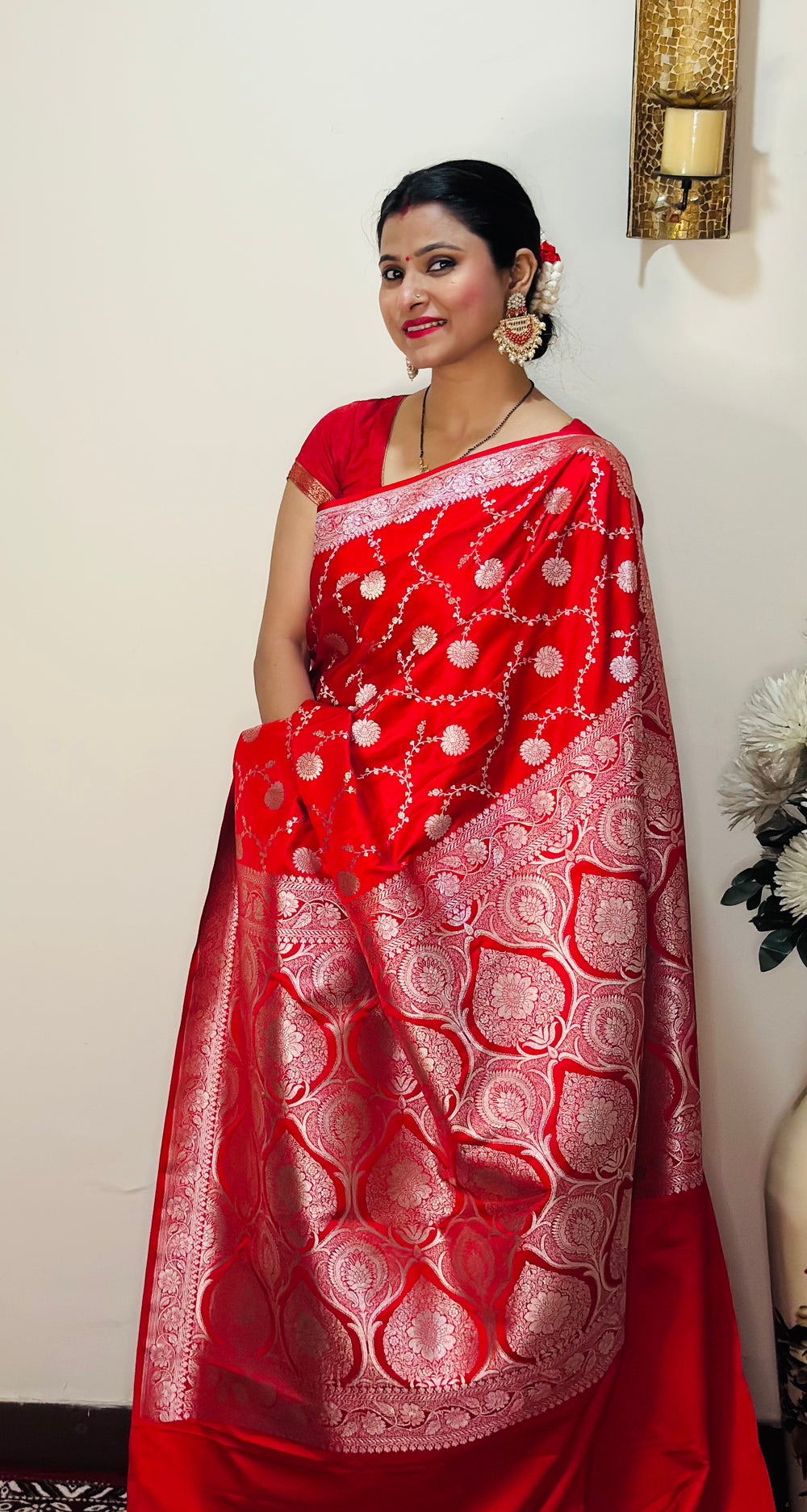 Mushru Katan Silk Banarasi