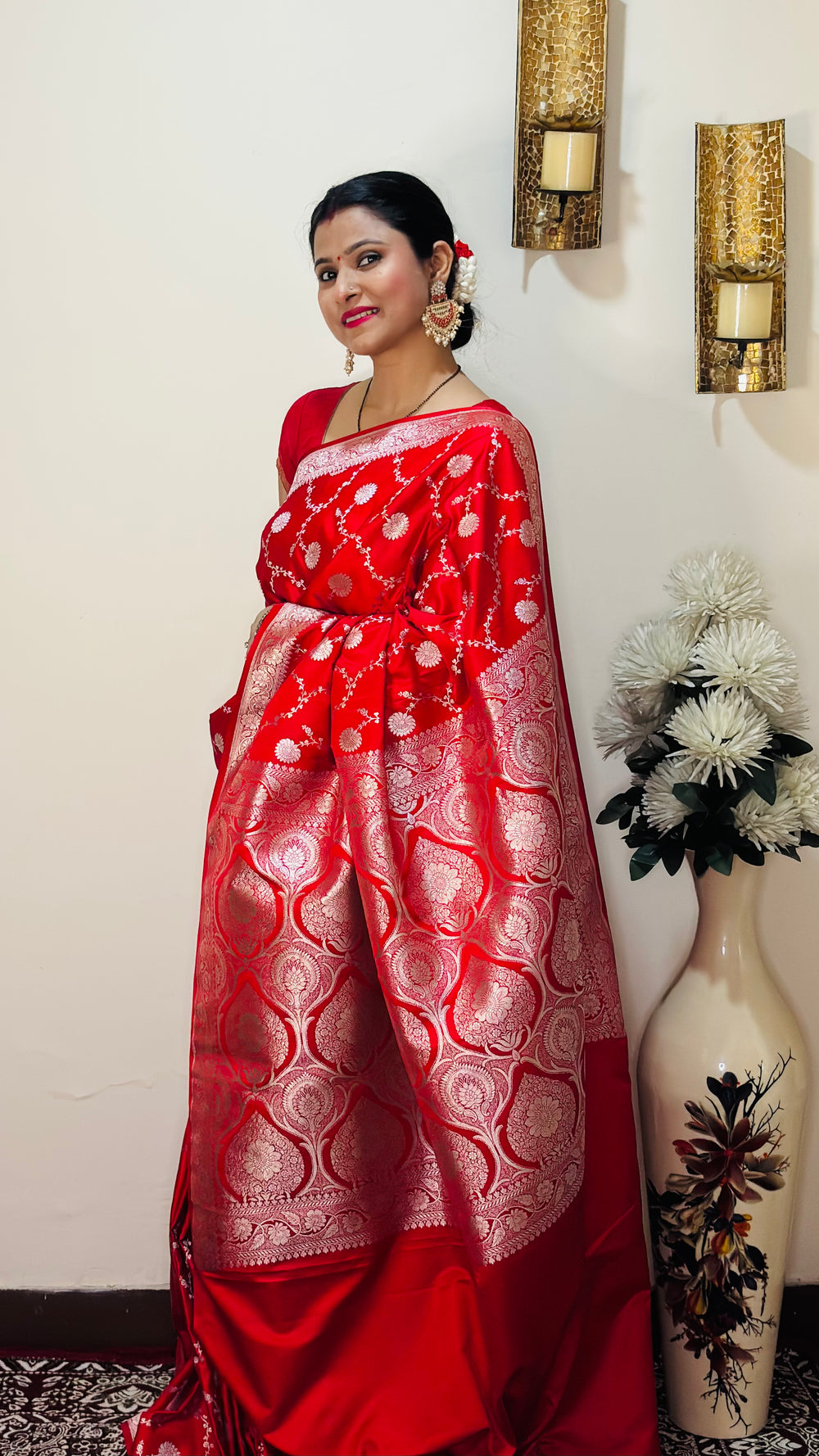 Mushru Katan Silk Banarasi