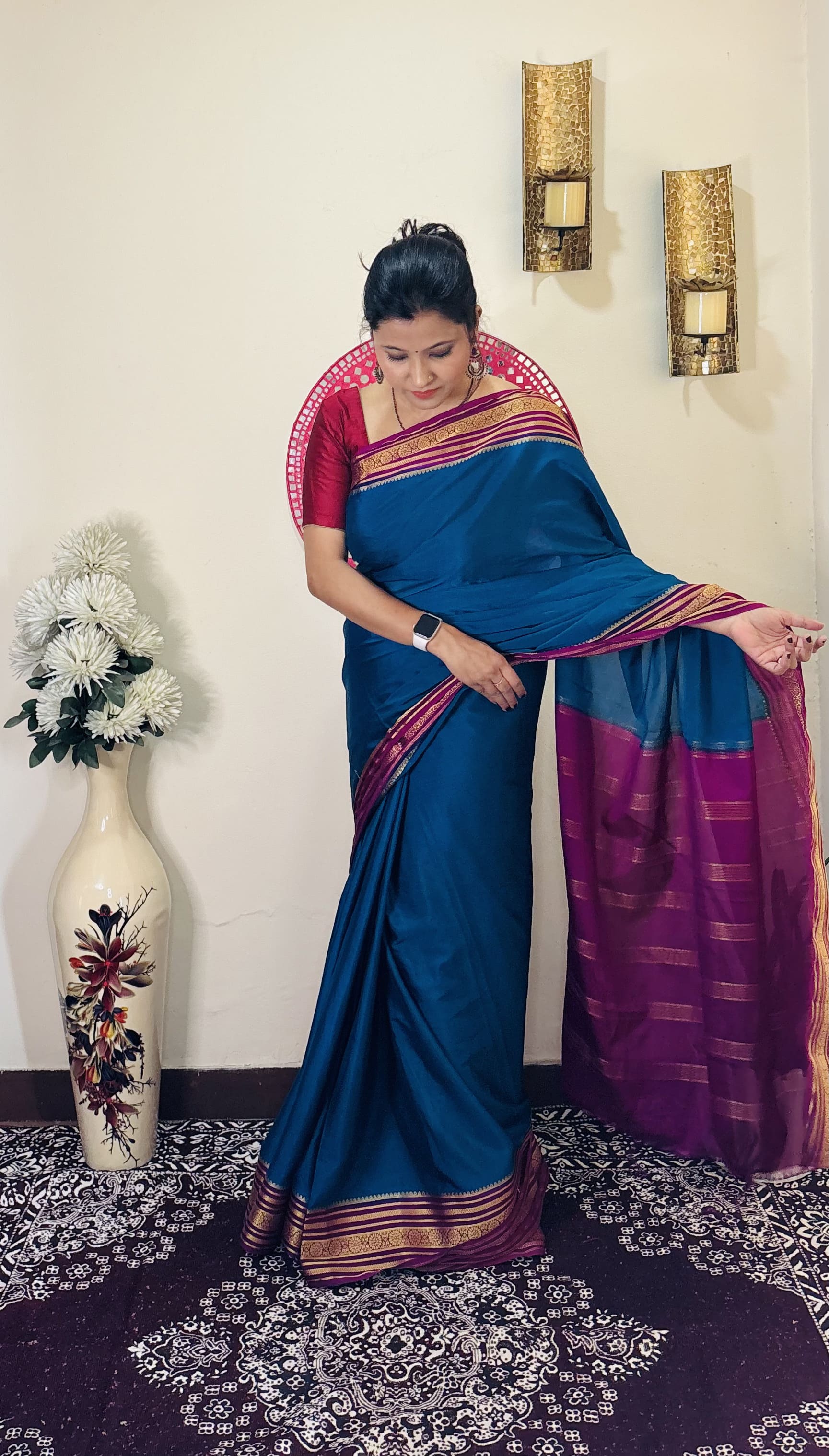 Viscose Crepe Saree